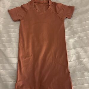 Lululemon Athletica Bomber Jacket in Rust Orange